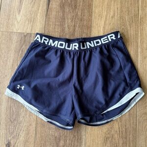 Under Armour Blue Athletic Shorts Lightweight Comfort